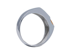 Herrenring 18 Karat Weiss- / Roségold - 750 Goldring für Männer - 208220