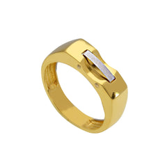 Herrenring 18 Karat Gold - 750 Goldring für Männer - 208221