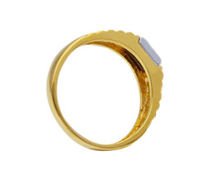 Bague homme en or 18 carats – Bague en or 750 pour homme - 227660