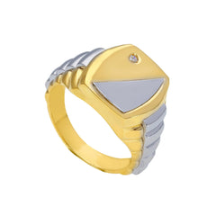 Bague homme en or 18 carats – Bague en or 750 pour homme - 230392