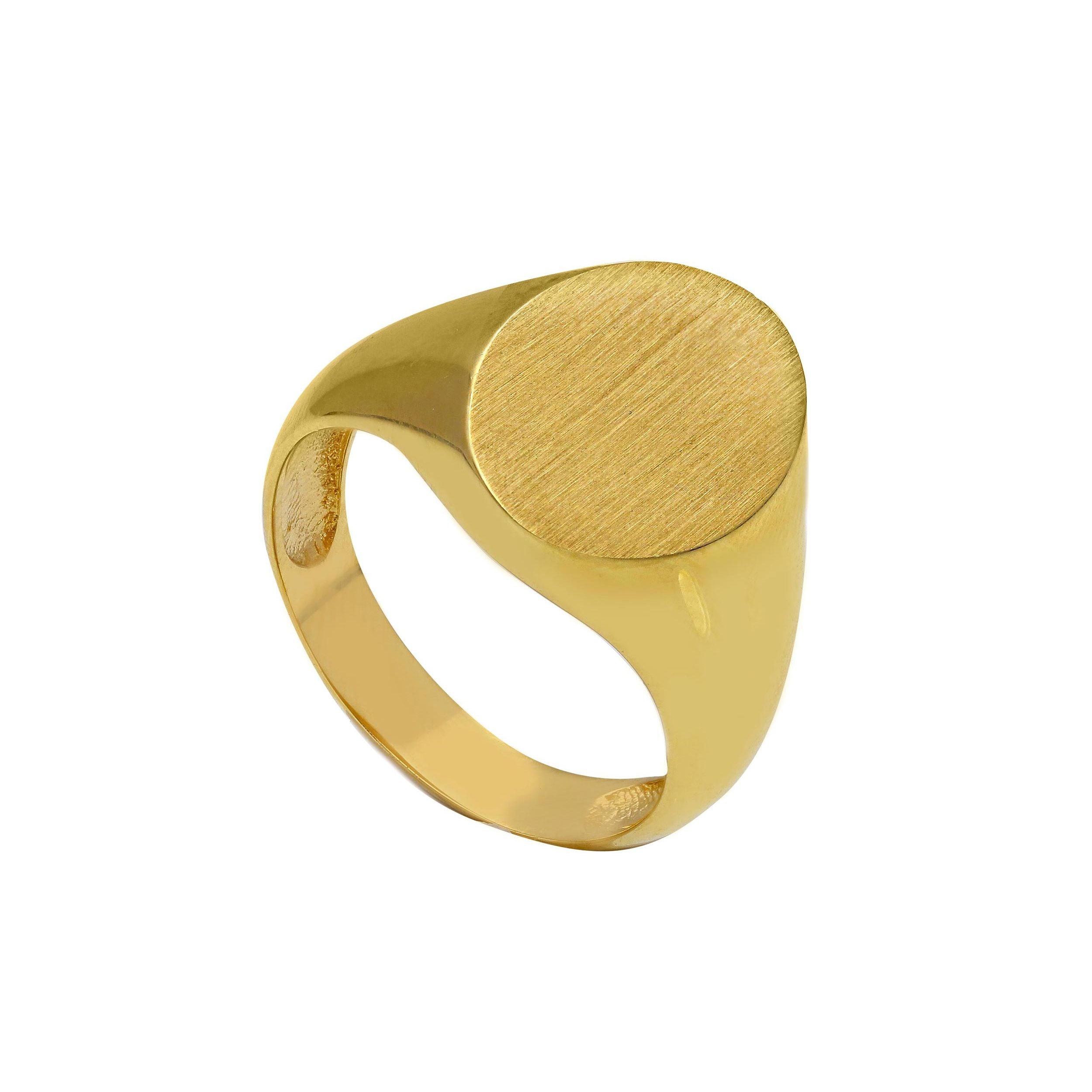 Herrenring 18 Karat Gold - 750 Goldring für Männer - 243021