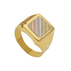Bague homme en or 18 carats – Bague en or 750 pour homme - 255641