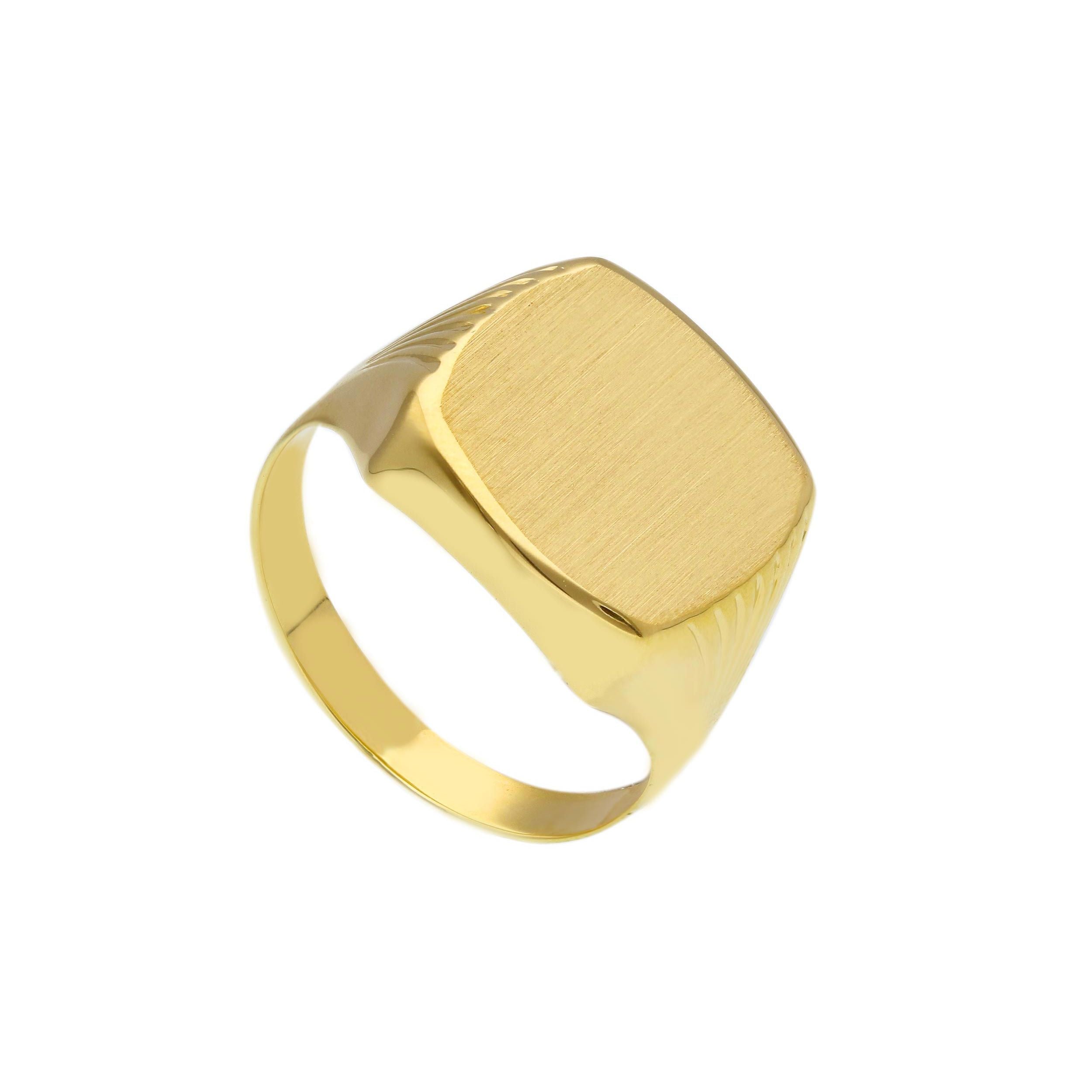 Herrenring in Gelbgold - 18 Karat Gold – 750 Goldring für Männer - 267772