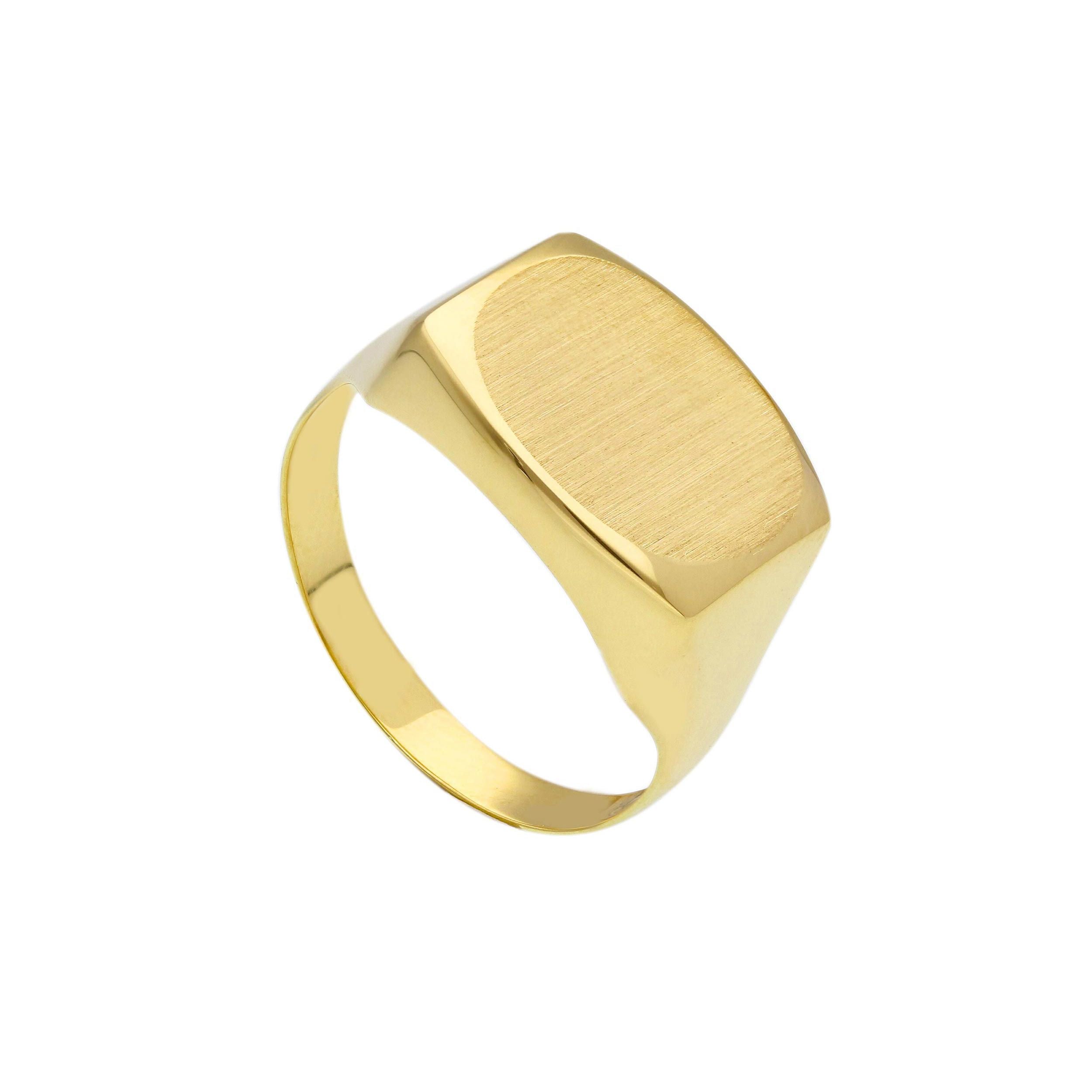 Herrenring in Gelbgold - 18 Karat Gold – 750 Goldring für Männer - 267773