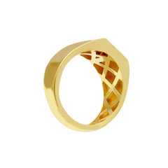 Bague homme en or 18 carats – Bague en or 750 pour homme - 277726