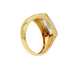 Bague homme en or 18 carats – Bague en or 750 pour homme - 283543