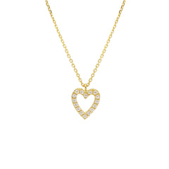 Collier coeur en or 18 carats