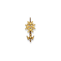 Hugenottenkreuz Anhänger in 18 Karat Gelbgold - 1158.03096/0001