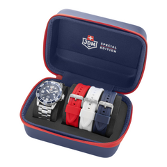 JDM Militär Mike Plus Blue Sunray Herrenuhr - JDM-WG029-02