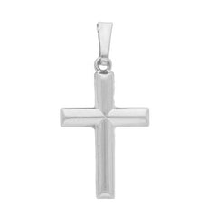 Pendentif croix en or blanc 18 carats – élégant et intemporel - 166087