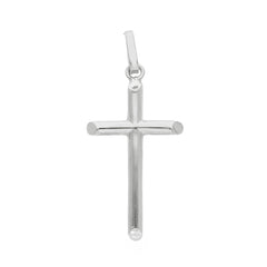 Kreuzanhänger aus 18 Karat Weissgold – Elegant und Zeitlos - 130994