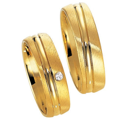 Linden Trauringe / Eheringe Schlieren mit klassischem Design – 027/028