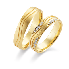 Linden Trauringe / Eheringe Steinhausen 15 Diamanten - 1262/1263