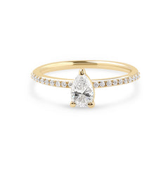 Linden Verlobungsring aus 18 Karat Gelbgold (750) mit Diamanten | YZ00491