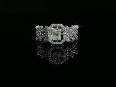 Linden Verlobungsring in 18 Karat - 750 Weissgold mit Diamanten - BYZ0005025