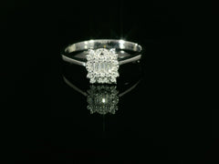 Linden Verlobungsring in 18 Karat - 750 Weissgold mit Diamanten - MBY0000076