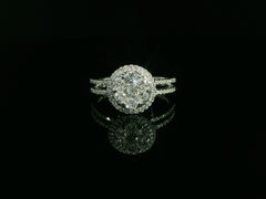 Linden Verlobungsring in 18 Karat - 750 Weissgold mit Diamanten - MYZ0000085