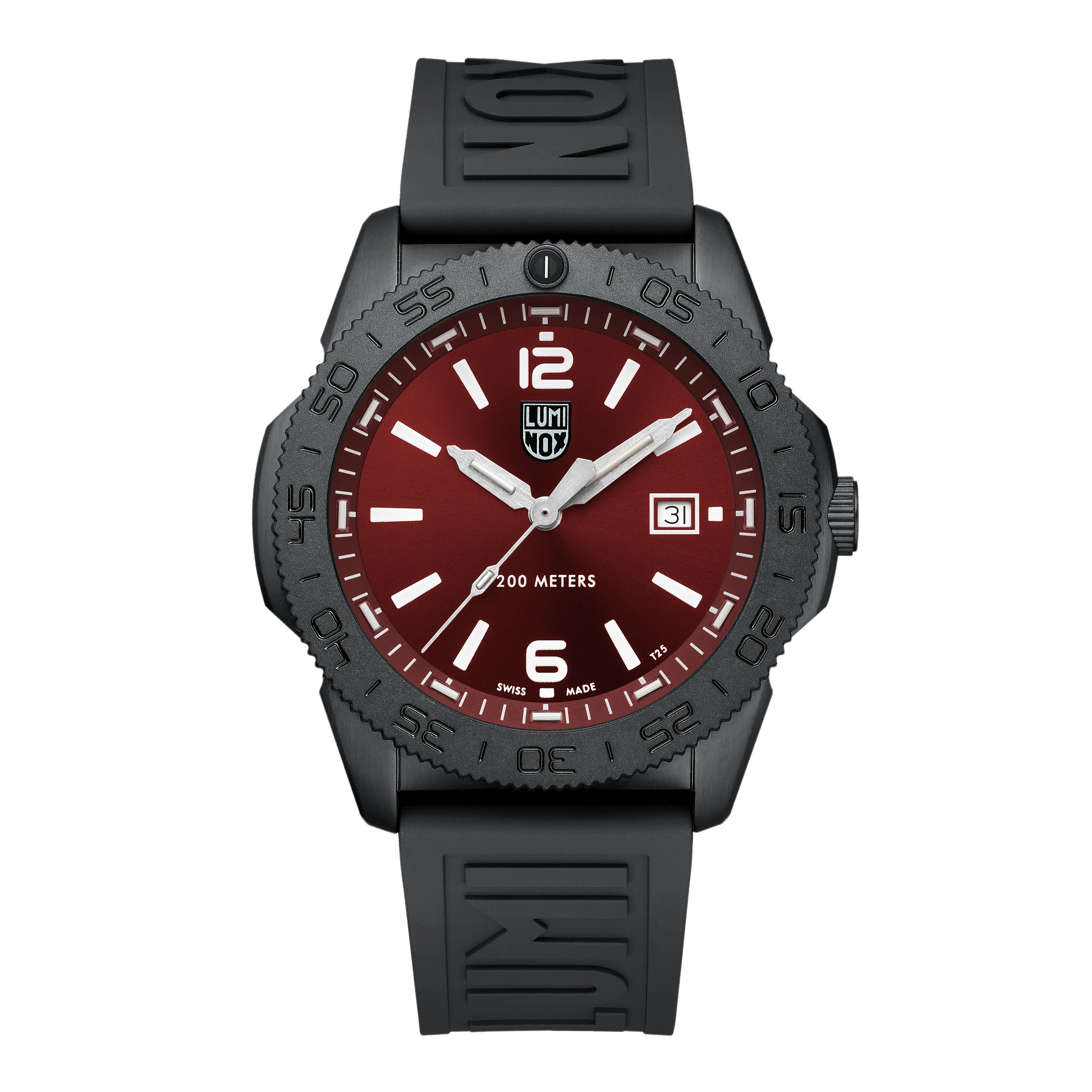 Luminox Pacific Diver 44mm Taucheruhr Schwarz Rot