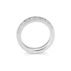 Bague Mémoire Carrée avec diamants de laboratoire – Bague élégante avec diamants de laboratoire - 41062830