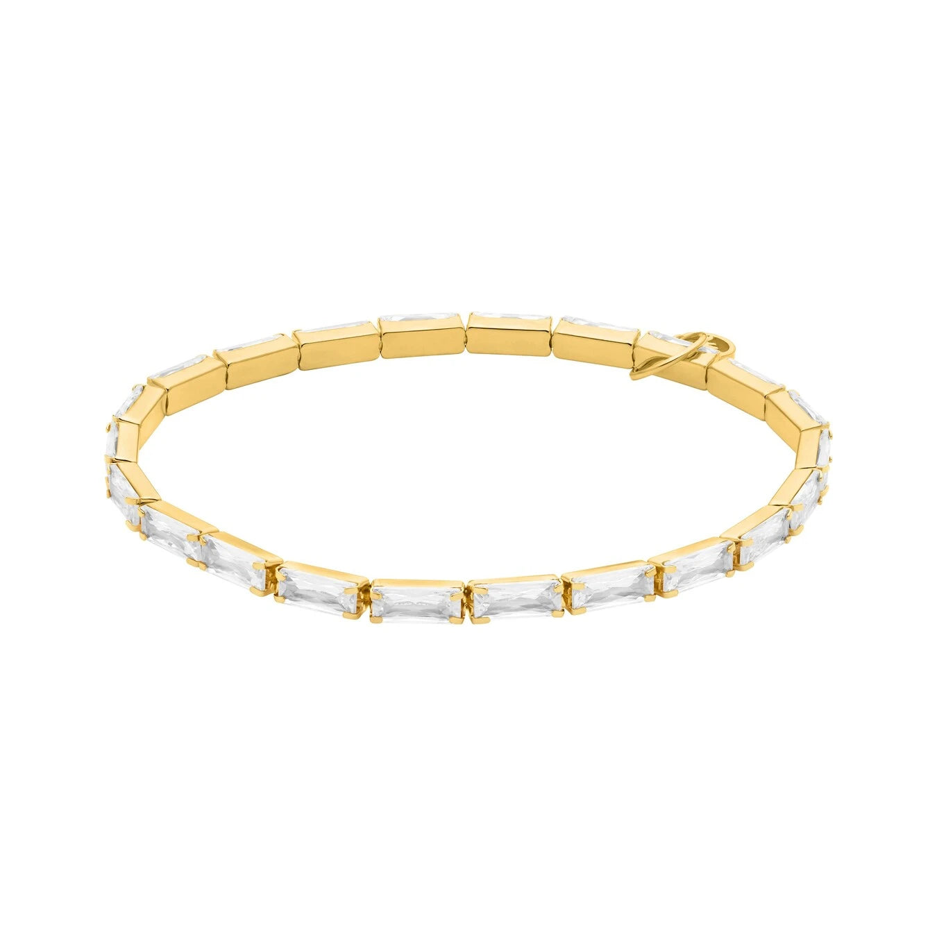 Michael Kors Kors Brilliance Damen Armband aus vergoldetem Messing Goldfarben mit Zirkonia