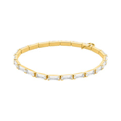 Michael Kors Kors Brilliance Damen Armband aus vergoldetem Messing Goldfarben mit Zirkonia