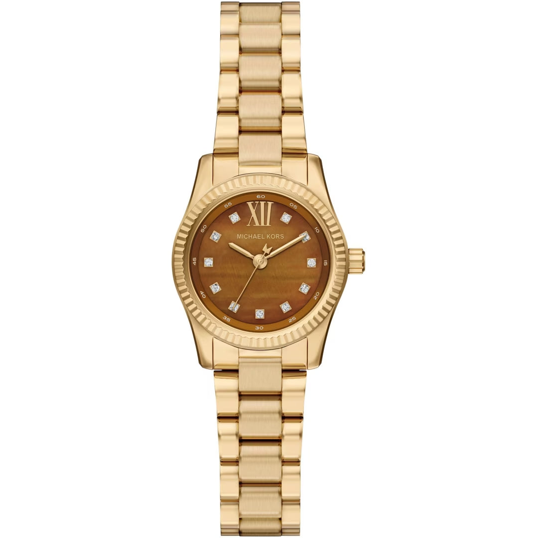 Michael Kors Lexington Damenuhr Gold/Braun 26 mm – MK7578