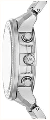 Michael Kors Prescott Damen-Chronograph mit Kristallen Silber – MK7683