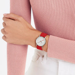 Mondaine Classic Damenuhr in Rot, 30 MM - A658.30323.17SBC