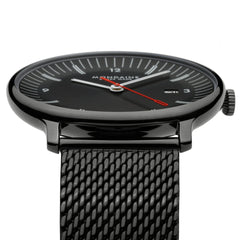 Mondaine Doppio Schwarz Ø 41 Herrenuhr - MLE.41220.SM