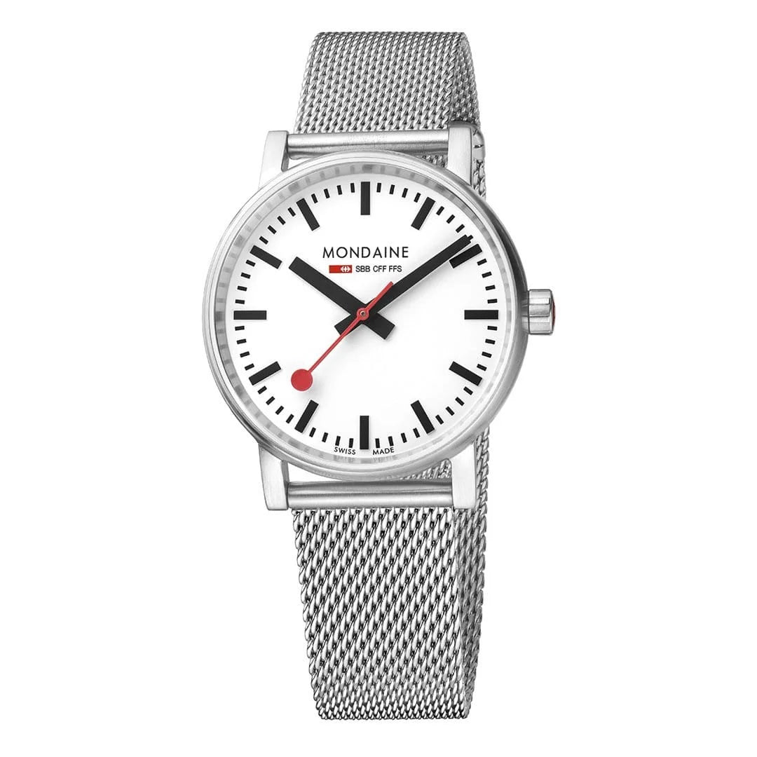 Mondaine EVO2 Herrenuhr aus Edelstahl, 35 MM - MSE.35110.SM