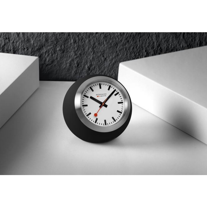 Mondaine Globe Tischuhr Weiss 60mm Unisexuhr - A660.30335.16SBO