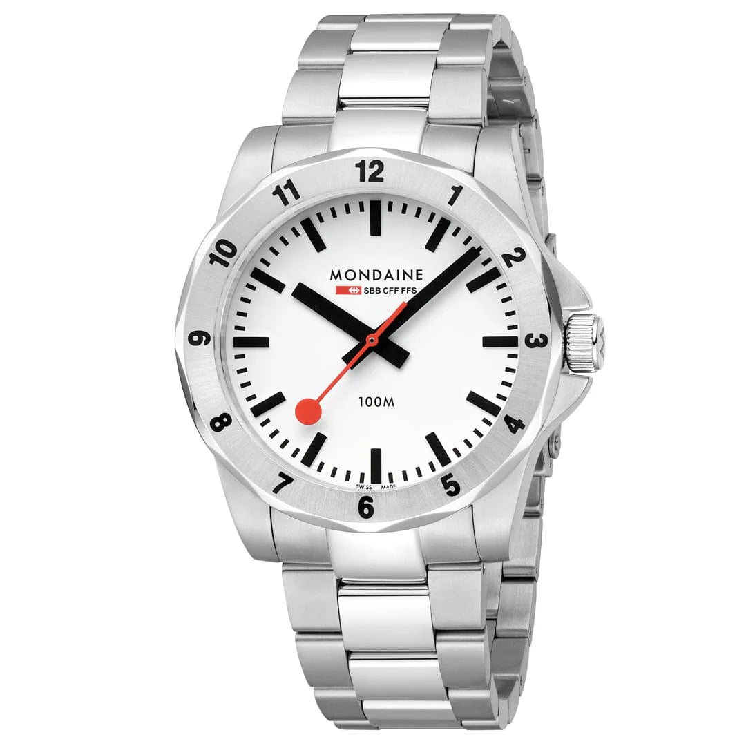Mondaine Numeri 42mm 10ATM Herrenuhr - MSN.4211B.SK
