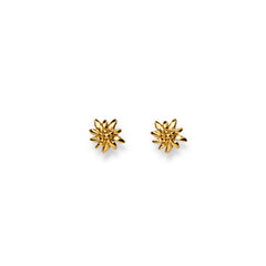 Ohrstecker Einzel Edelweiss – 750 Gelbgold, poliert - 1163.02155/0003