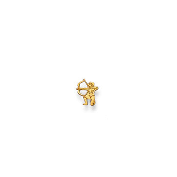 Ohrstecker Einzel Schütze – 750 Gelbgold, poliert - 1163.02791/0121