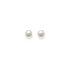 Ohrstecker in 18 Karat Weissgold, Akoya Perlen, 6-6.5 mm
