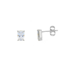 Damen Ohrstecker in 18 Karat Weissgold, Zirkonia - 269841