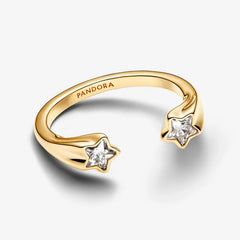 Pandora Damenring - Sternschnuppen Offener Ring - 163582C01-56