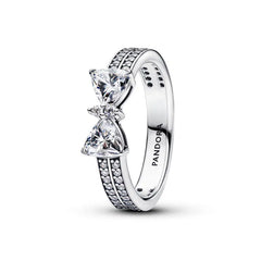 Pandora Funkelnde Schleife Doppelreihiger Ring - 193552C01 - 56