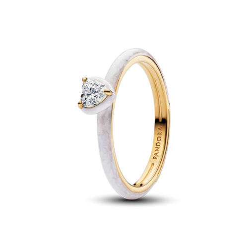 Pandora Herz 14 Karat vergoldeter Ring - 163088C01