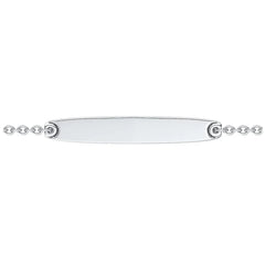 Pandora Kettenarmband mit Stegplatte mit Gravurmöglichkeit - 594010C01-18