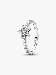 Der Pandora Timeless Funkelnde Sternen Baguette-Ring aus 925 Sterling Silber mit weissen Zirkonia