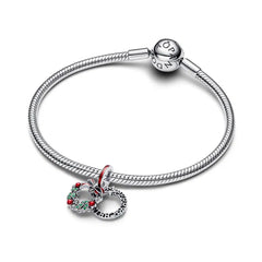 Pandora Weihnachtskranz Doppelter Charm - 794238C01