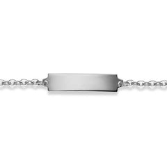 Plaketten-Armband Silber 925 weiss Anker - 6277.00076/1400