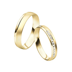 Rauschmayer First Individuell Love - Trauringe mit 12 Brillanten - 03511