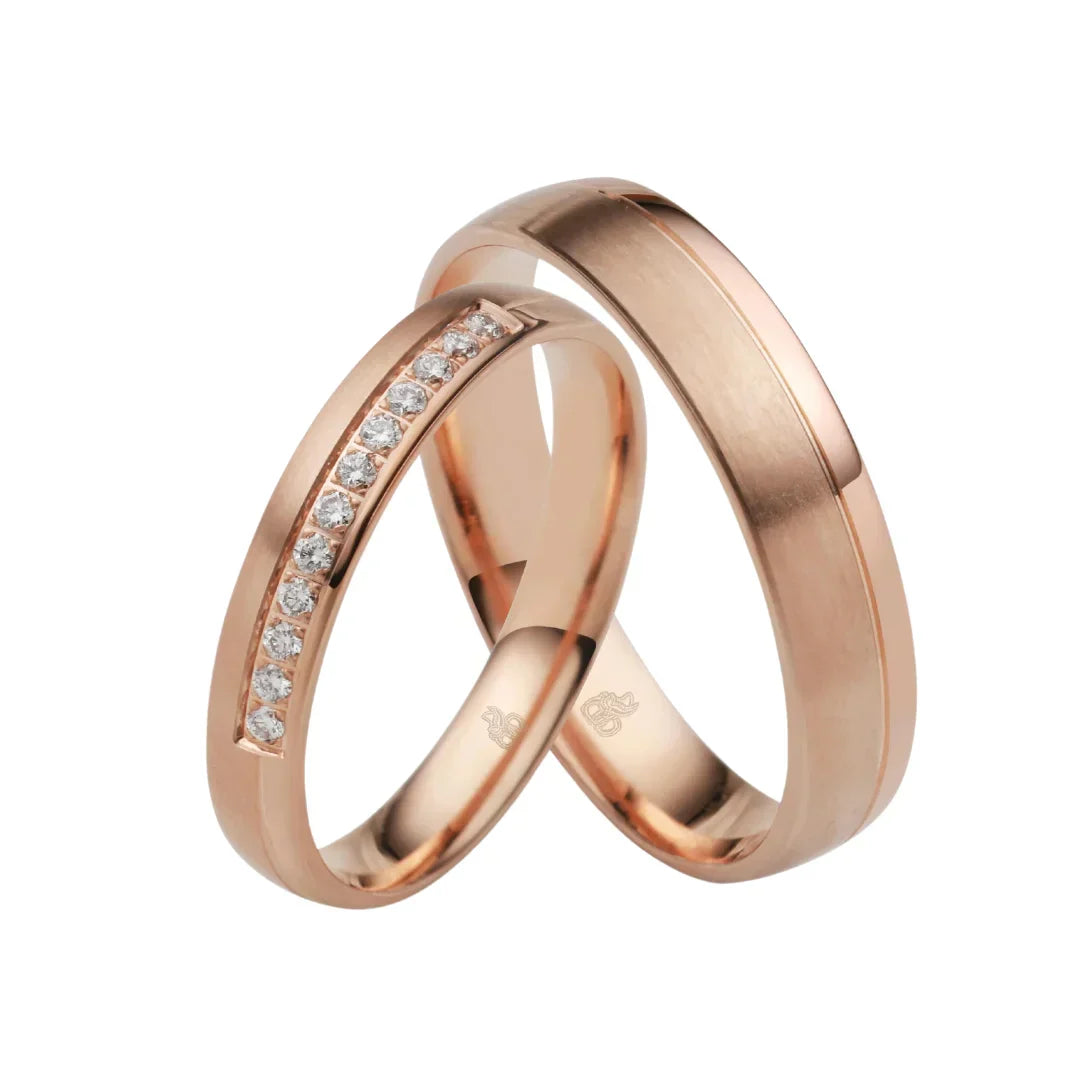 Rauschmayer First Individuell Love - Trauringe mit 12 Brillanten - 03511