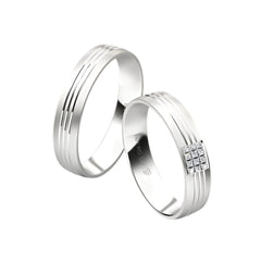 Rauschmayer First Individuell Love - Trauringe mit 12 Brillanten - 04907