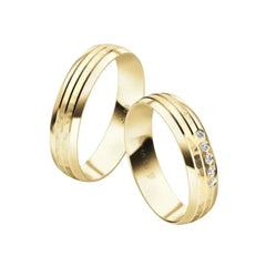 Rauschmayer First Individuell Love - Trauringe mit 5 Brillanten - 05705