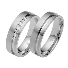 Rauschmayer More Stones 5th Trauringe mit 7 Brillanten - 06376