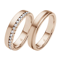 Rauschmayer Trauringe mit 18 Brillanten 0.36 ct. - 05703