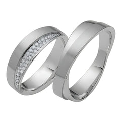 Rauschmayer Trauringe mit 31 Brillanten 0,115 ct. - 06406